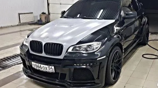 Юбка на передний бампер BMW X5 E53 рест (03-07)