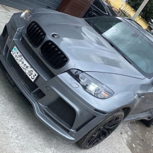 Юбка на передний бампер BMW X5 E53 рест (03-07)