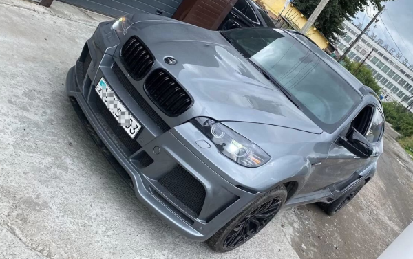 Юбка на передний бампер BMW X5 E53 рест (03-07)